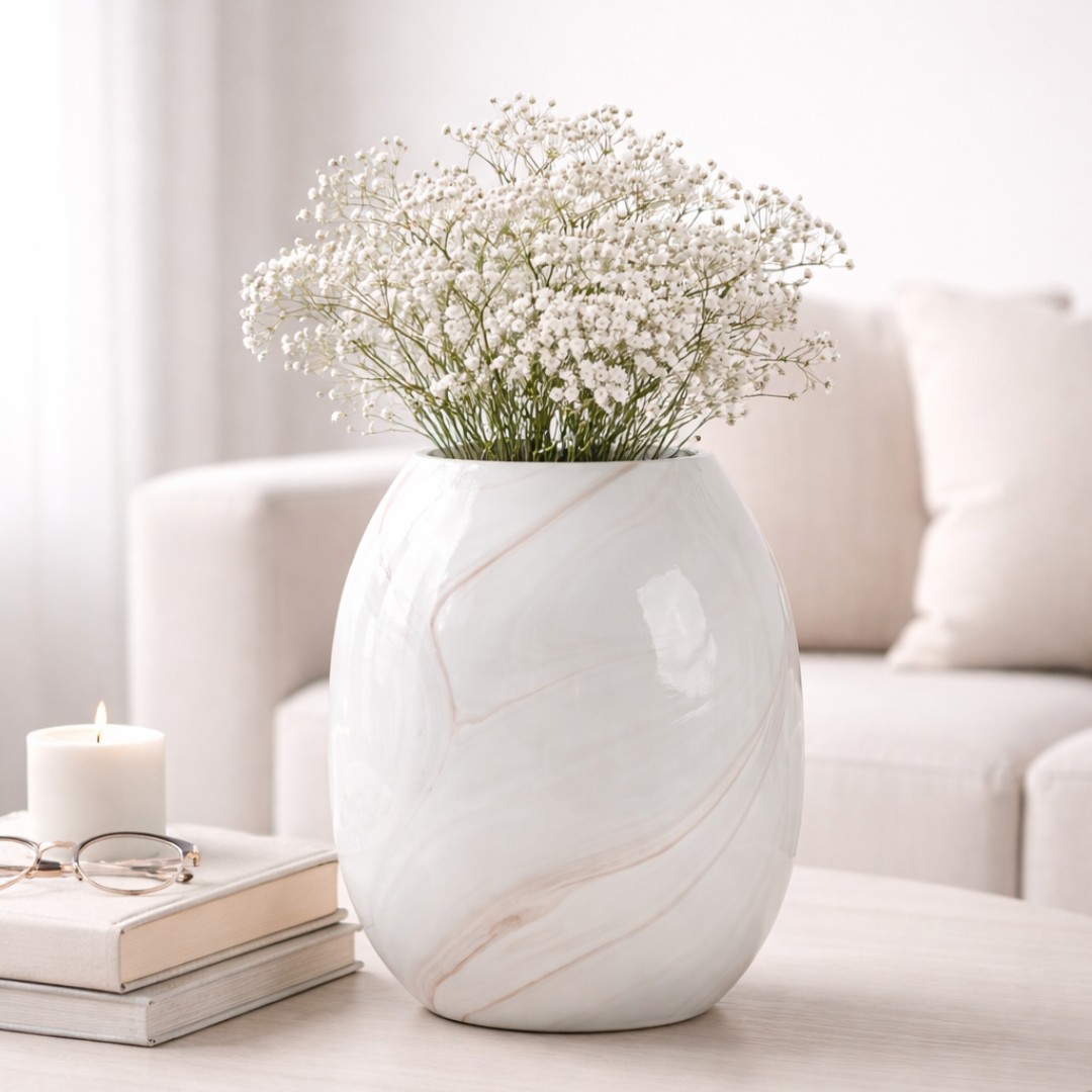 Onyx finish Glass Vase